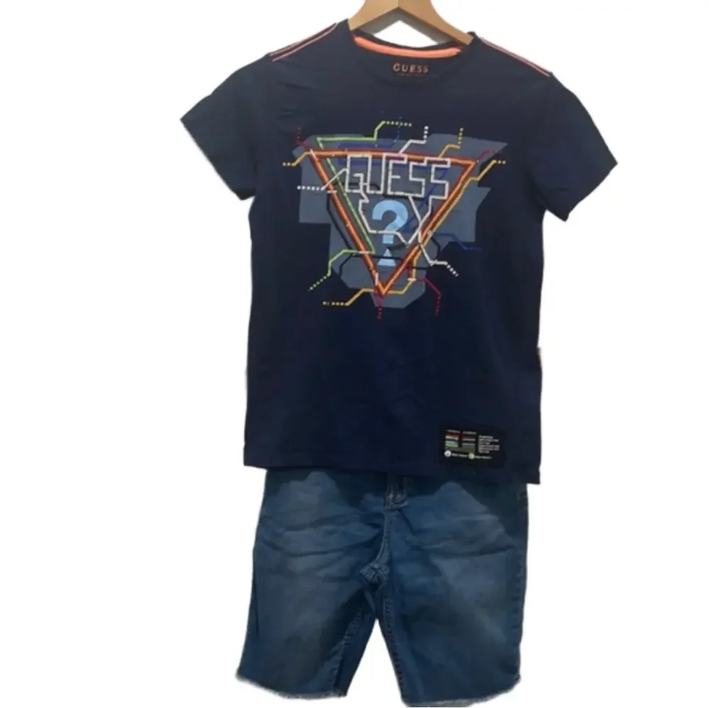 Polo Ralph Lauren & Guess blue boys set size 14 GUC
